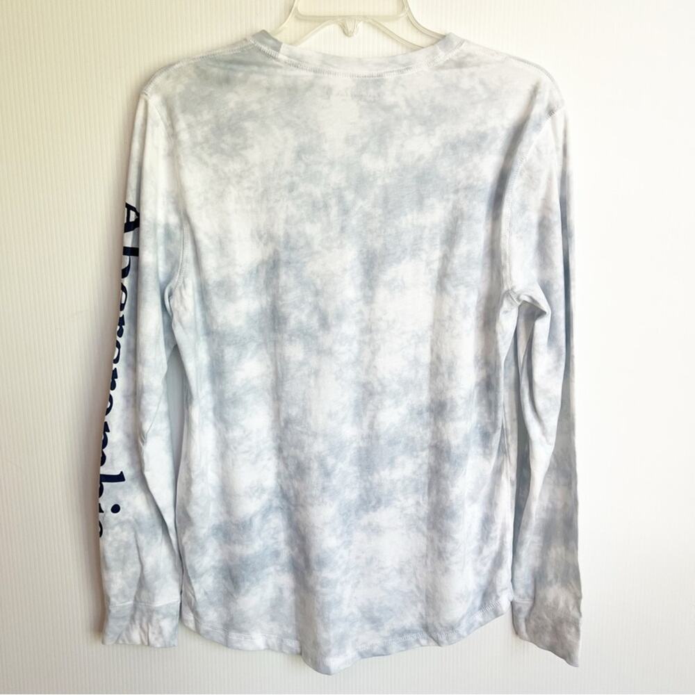 Abercrombie & Fitch Tie Dye Logo Ling Sleeve Tee NWT - Picture 2 of 7